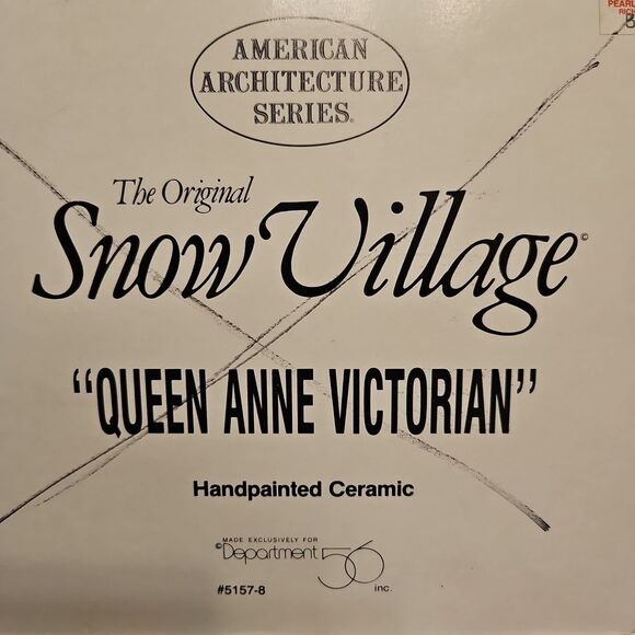 Department 56 "Queen Anne Victorian" Handpainted Ceramic Holiday Village Decor - Picture 8 of 10